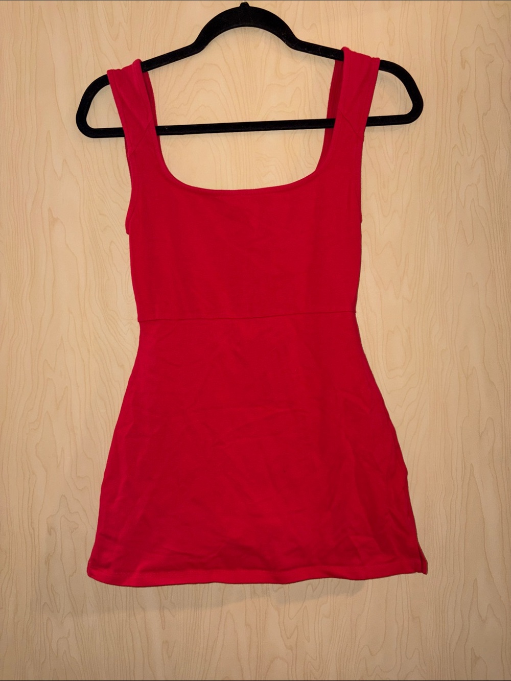 Urban Outfitters Red Scoop Neck Tank Dress